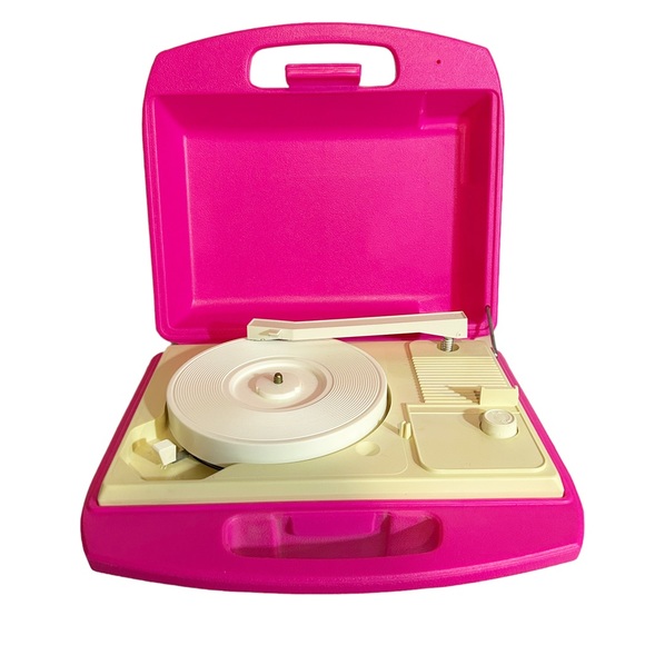 Barbie Portable Audio & Video Barbie Vintage Record Player In Case